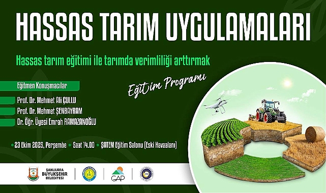 Şanlıurfa’da “Tarımda Verimlilik Ve Akıllı Uygulamalar” Eğitimi Düzenleniyor