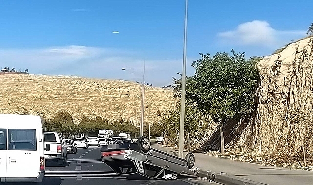 Urfa’da Otomobil Takla Attı: 1 Kişi Yaralandı