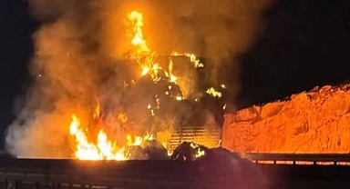 Viranşehir-Şanlıurfa Yolunda Tır Alev Topuna Döndü