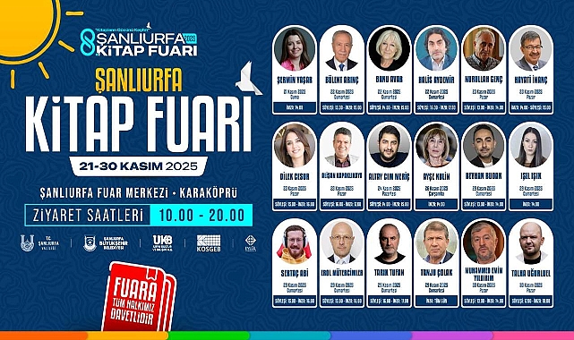 8. Şanlıurfa Kitap Fuarı 21 Kasım’da Başlıyor