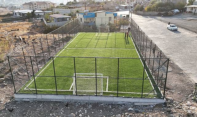 Güllübağ’da Çocuklar İçin Yeni Spor Alanı Kazandırıldı