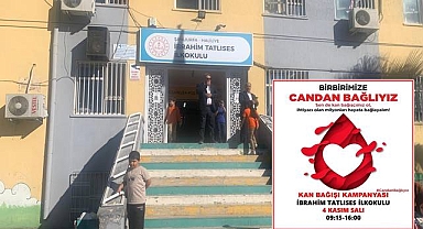 İbrahim Tatlıses İlkokulu'nda Kan Bağışı Kampanyası: 