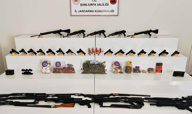 Urfa'da Dev Operasyon! Kalaşnikof Silah Ele Geçirildiği