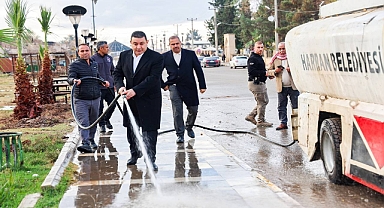 Başkan Özyavuz Sahaya İnerek Çalışmaları Denetledi