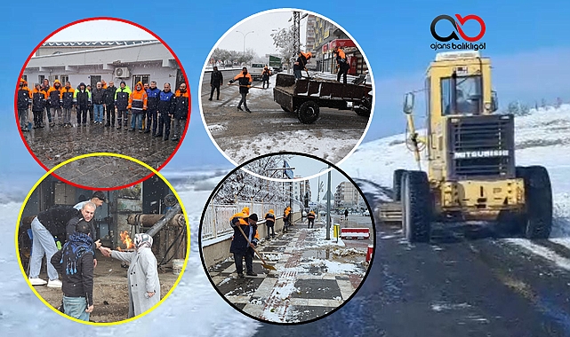 Kar Yağışının Etkili Olduğu Hilvan’da Belediye Ekipleri Tam Kadro Sahadaydı