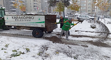 Karaköprü Belediyesi Karla Mücadelede Teyakkuzda