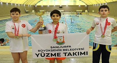 Şanlıurfa Büyükşehir Belediyesi’nden Yüzmede Büyük Başarı: 1 Kupa, 48 Madalya