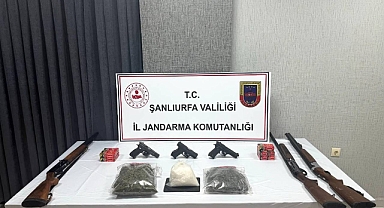 Şanlıurfa’da Uyuşturucu ve Silahlar Ele Geçirildi