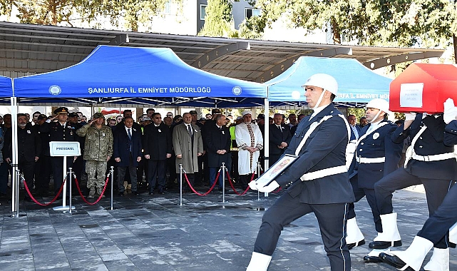 Şanlıurfa Emniyet Teşkilatı Yasta: Polis Memuru Son Yolculuğuna Uğurlandı