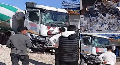 Urfa’da Beton Mikseri Eve Daldı: İki Çocuk Yaralandı