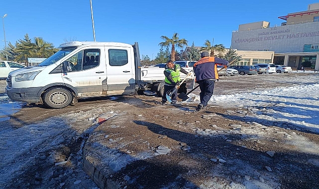 Viranşehir Belediyesi Olumsuz Hava Şartlarına Karşı Teyakkuzda