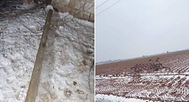 Harran’da Kar ve Fırtına Elektrik Hatlarını Devirdi: İlçe Genelinde Kesinti