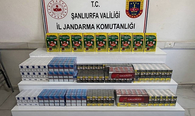 Şanlıurfa’da Kaçakçılık Operasyonu: Çok Sayıda Sigara, Alkol ve Çay Ele Geçirildi