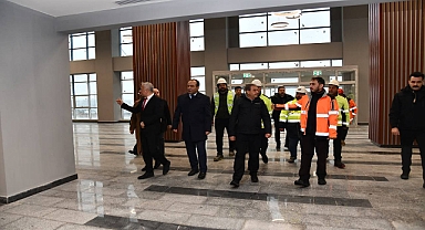 Şanlıurfa Şehir Hastanesi İnşaatında İnceleme