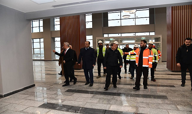 Şanlıurfa Şehir Hastanesi İnşaatında İnceleme