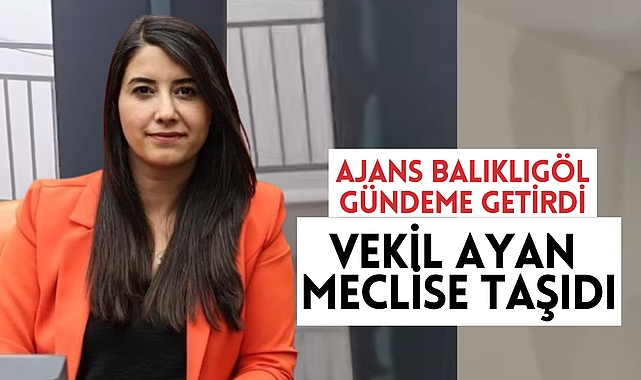 Ajans Balıklıgöl Gündeme Taşıdı, Vekil Dilan Kunt Ayan Meclise Sordu