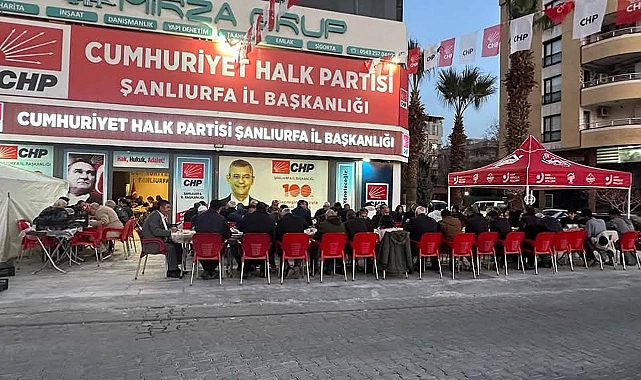 CHP Şanlıurfa İl Başkanlığı Bu Ramazan da İftar Sofralarını Kuruyor