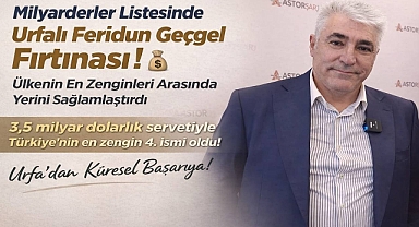 Forbes 2026 Açıklandı: Urfalı Feridun Geçgel Türkiye’nin En Zenginleri Arasında