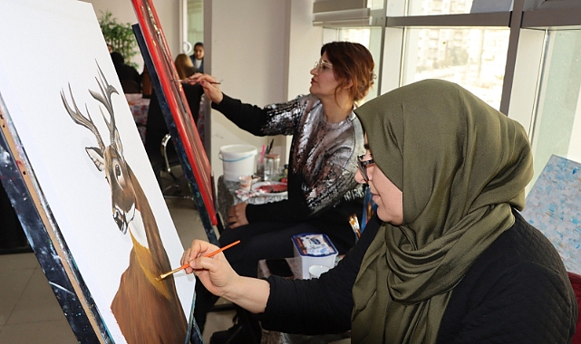 Karamek Resim Kursuyla Yetenekler Keşfediliyor