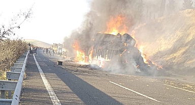 Şanlıurfa'da Tır Kazası: Yangın Çıktı, Sürücü Kurtarılamadı
