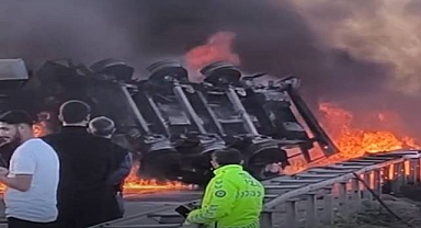 Şanlıurfa’da Yakıt Tankeri Alev Alev Yandı!