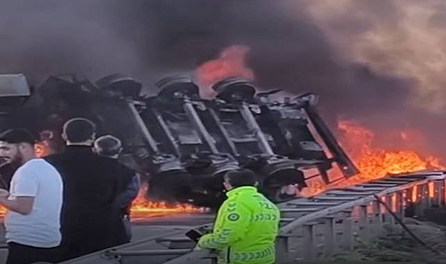 Şanlıurfa’da Yakıt Tankeri Alev Alev Yandı!