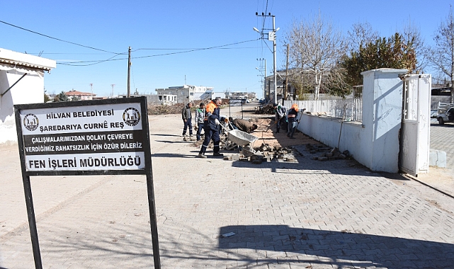 Hilvan’da Yol Çalışmaları Aralıksız Sürüyor