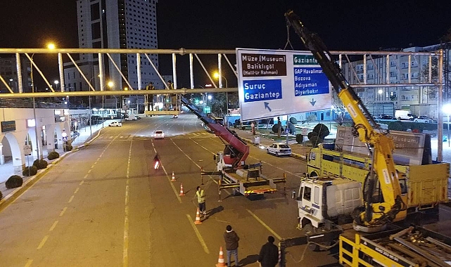 Şanlıurfa’da Baş Üstü Yönlendirme Levhaları Artırılıyor