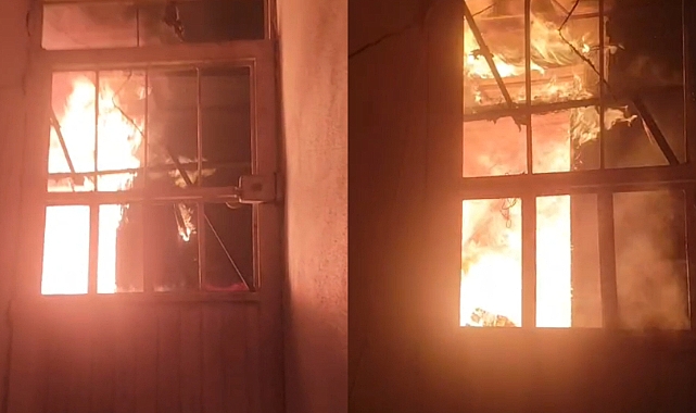 Şanlıurfa'da iki katlı evde yangın paniğe yol açtı