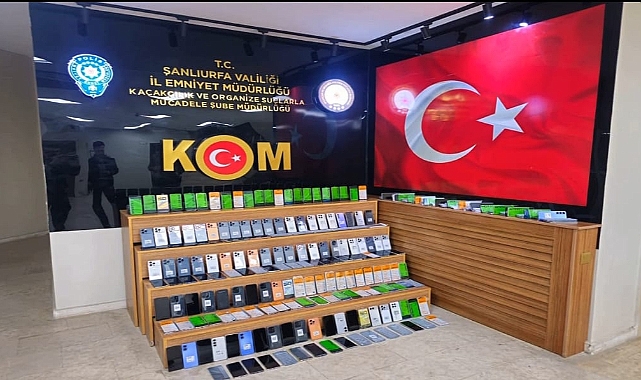 Şanlıurfa’da Kaçak Telefon Operasyonu: 4 Milyon TL’lik Telefon Ele Geçirildi