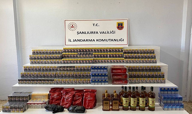 Şanlıurfa’da Kaçak Tütün ve Alkol Operasyonu!