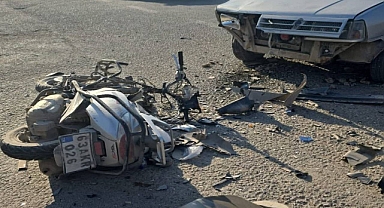 Şanlıurfa’da Motosiklet İle Otomobil Çarpıştı! 1 Ağır Yaralı 