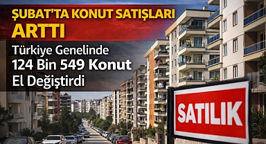 Şubat’ta Konut Satışları Arttı: Türkiye Genelinde 124 Bin 549 Konut El Değiştirdi