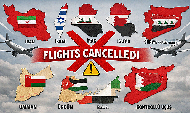 Türkiye’den Ortadoğu’ya Bazı Uçuşlar İptal Edildi