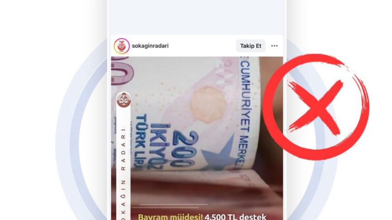 Bakanlıktan “4.500 TL Bayram Desteği” İddialarına Yalanlama