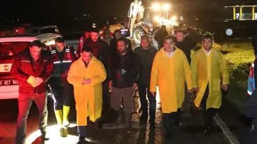 Başkan Canpolat ve Kaymakam Şahin’den Gece Mesaisi