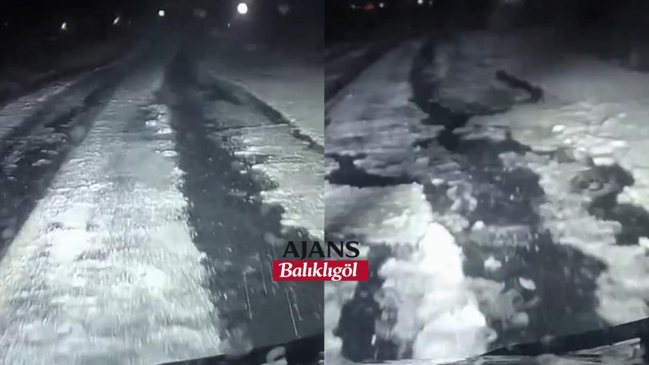 Viranşehir-Diyarbakır Yolunda Dolu: Araçlar Yolda Kaldı