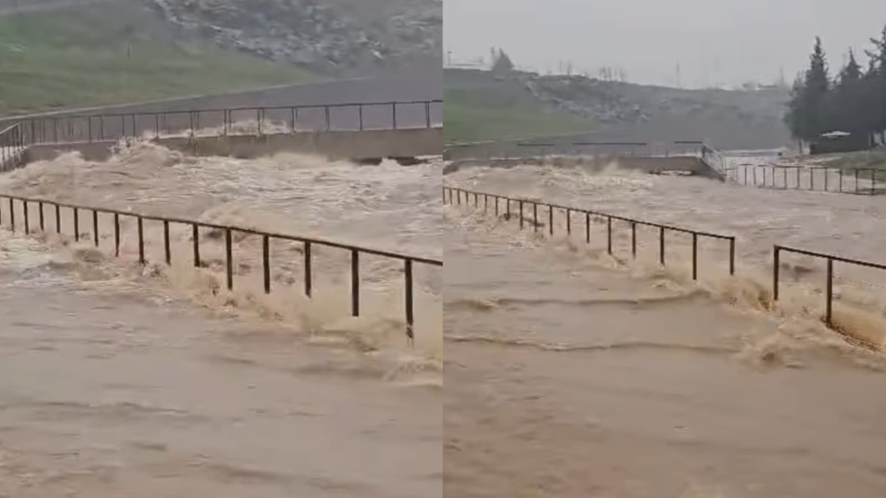 Viranşehir’de Sağanak Yağış Dereleri Taşırdı