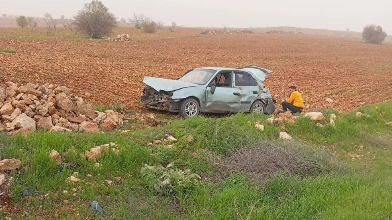 Bozova’da Korkutan Kaza: Araç Takla Atıp Şarampole Uçtu