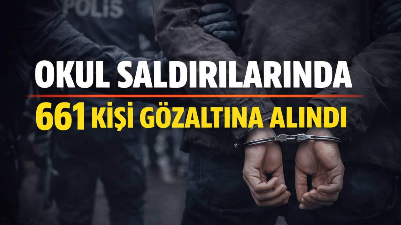 Okul Saldırılarıyla İlgili 661 Kişi Hakkında Soruşturma
