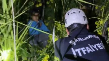 Şanlıurfa’da Kayalıklarda Mahsur Kalan 2 Kardeş Kurtarıldı