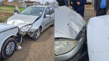 Suruç’ta İki Otomobil Kafa Kafaya Çarpıştı, 1 Yaralı