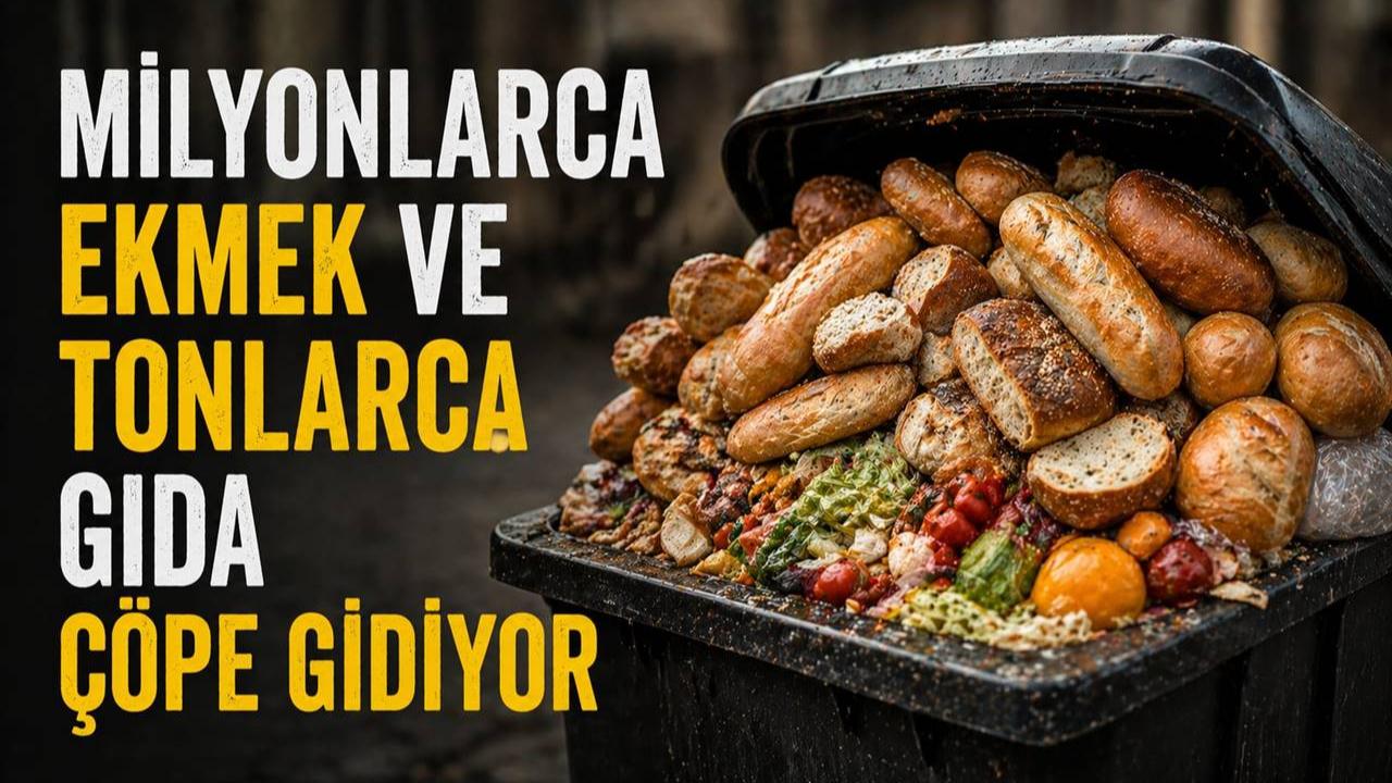 Türkiye’de Her Gün Milyonlarca Ekmek Çöpe Gidiyor