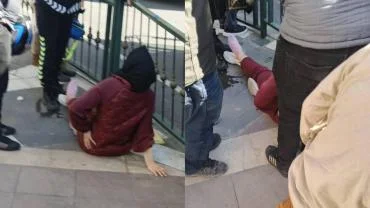 Ziraat Bankası Önünde Kaza