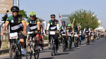 250 Sporcu Haliliye’de Pedal Çevirdi