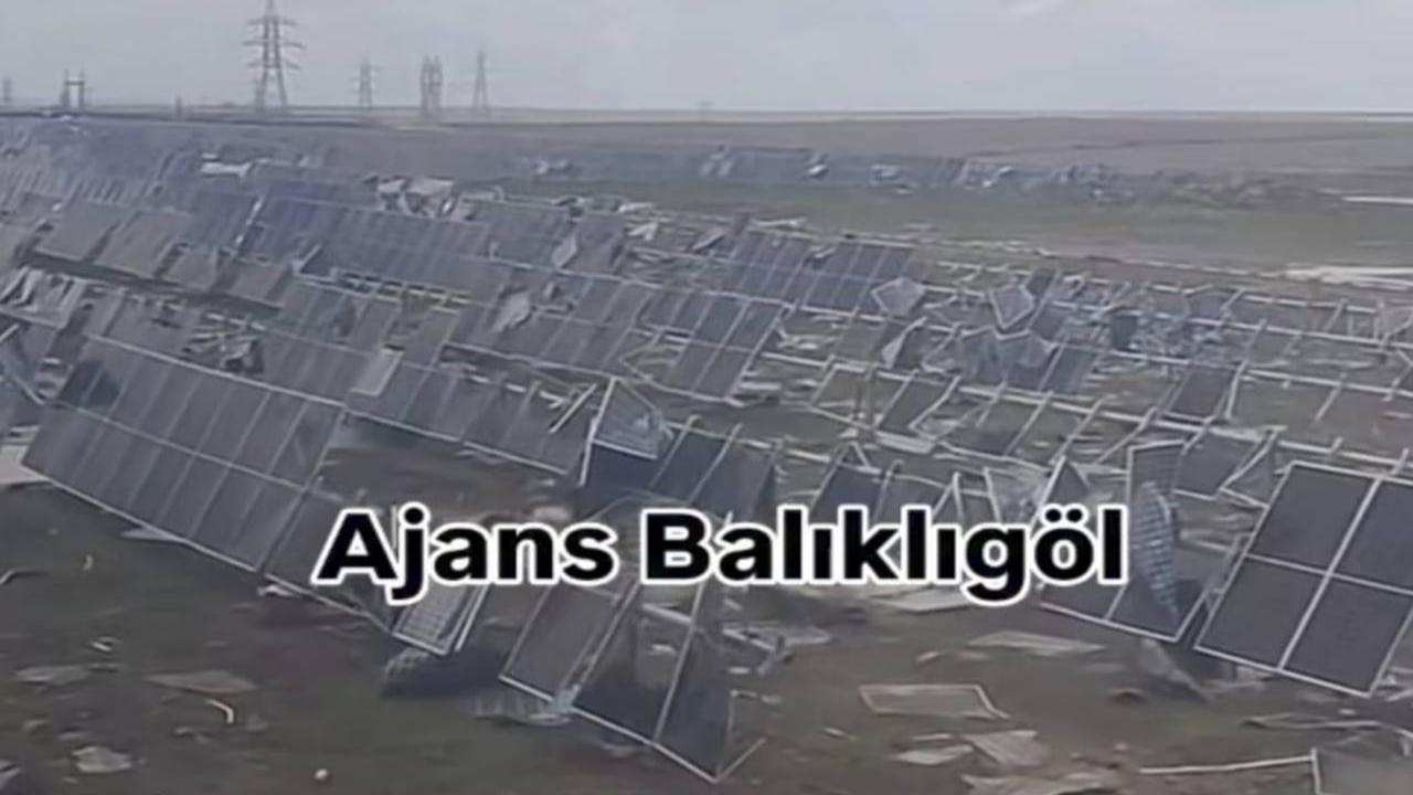 Viranşehir’de Hortum ve Fırtına Güneş Panellerini Yerle Bir Etti!