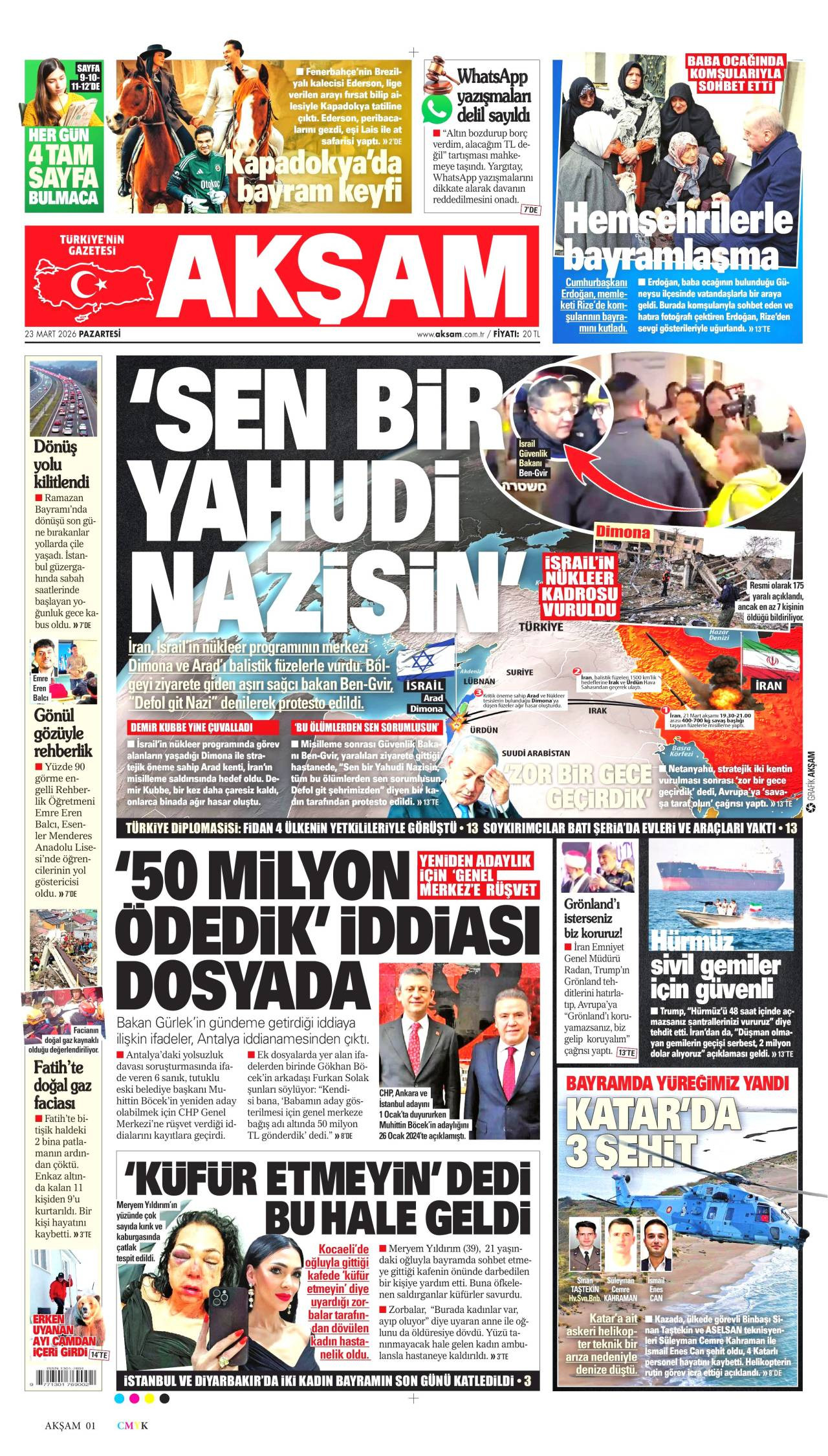 Akşam Gazete Manşeti