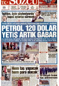 Sözcü Gazetesi Gazete Manşeti