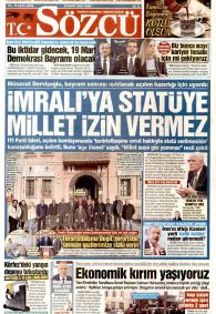 Sözcü Gazete Manşeti