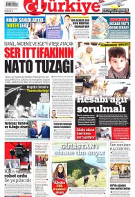 Türkiye Gazetesi Gazete Manşeti